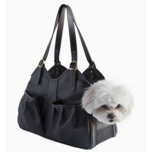 Petote leather pet carrier **Hostess pick!!**